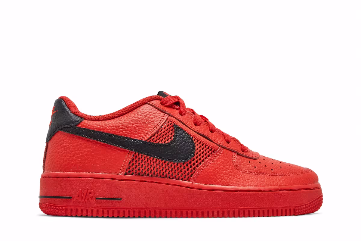 Nike Air Force 1 LV8 GS Mesh Pocket - Habanero Red, view 2