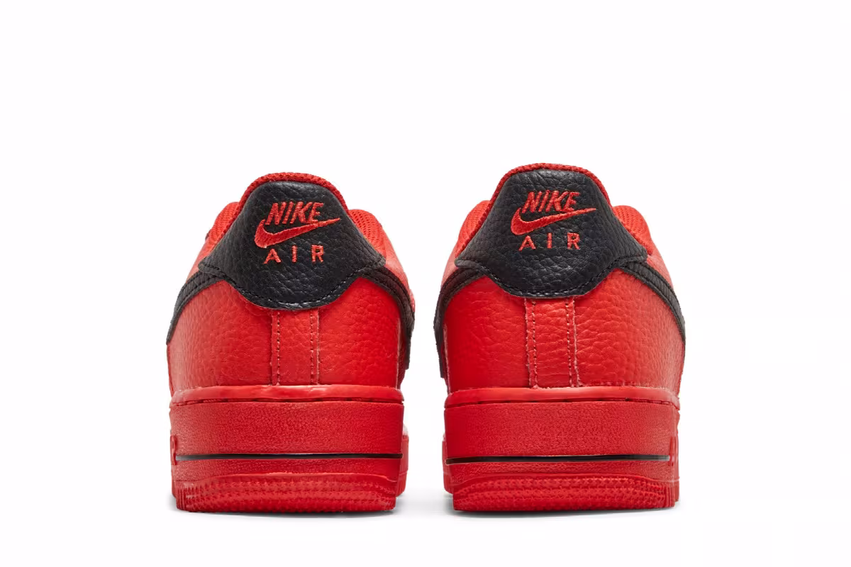 Nike Air Force 1 LV8 GS Mesh Pocket - Habanero Red, view 7