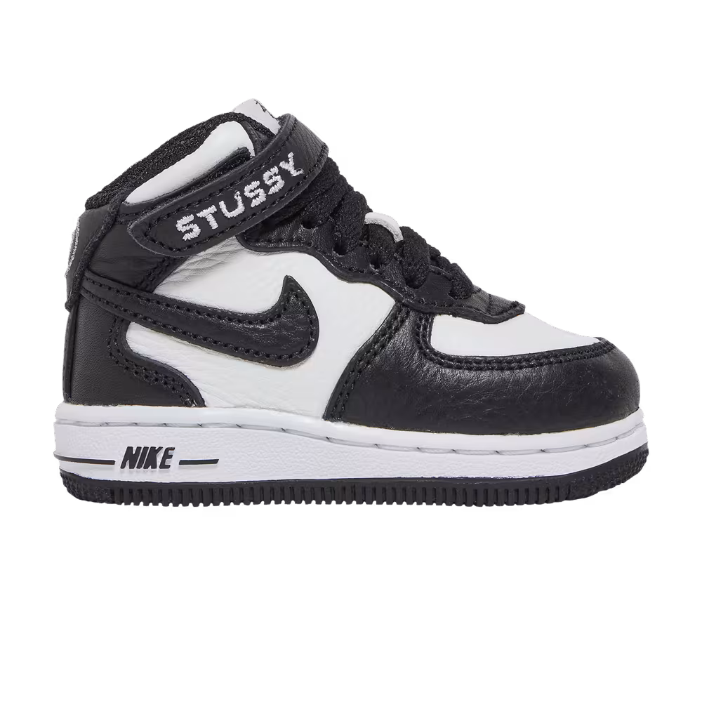 Stussy x Nike Air Force 1 Mid TD Black White