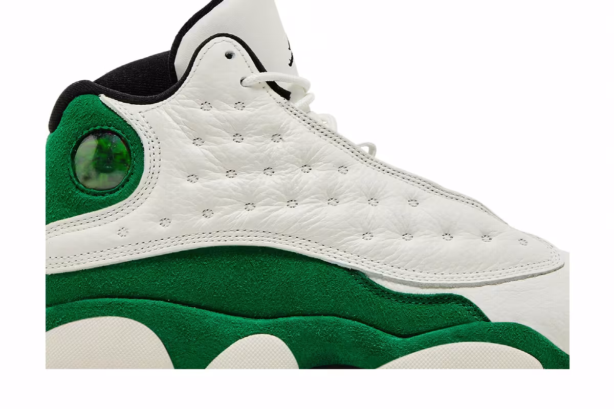 Air Jordan 13 GS Sail Pine Green, view 3