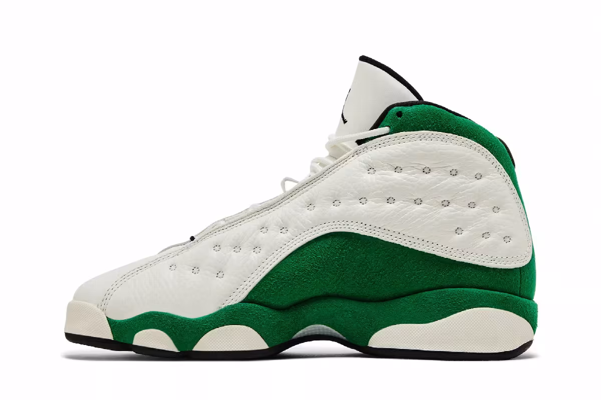 Air Jordan 13 GS Sail Pine Green, view 4