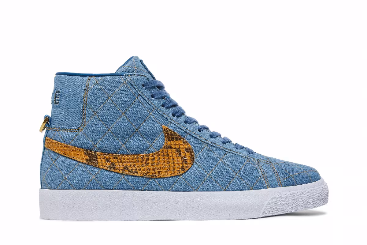 Supreme x Nike Zoom Blazer Mid QS SB Denim, view 2