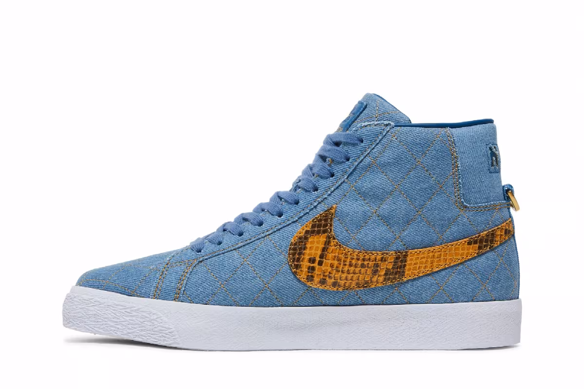 Supreme x Nike Zoom Blazer Mid QS SB Denim, view 4