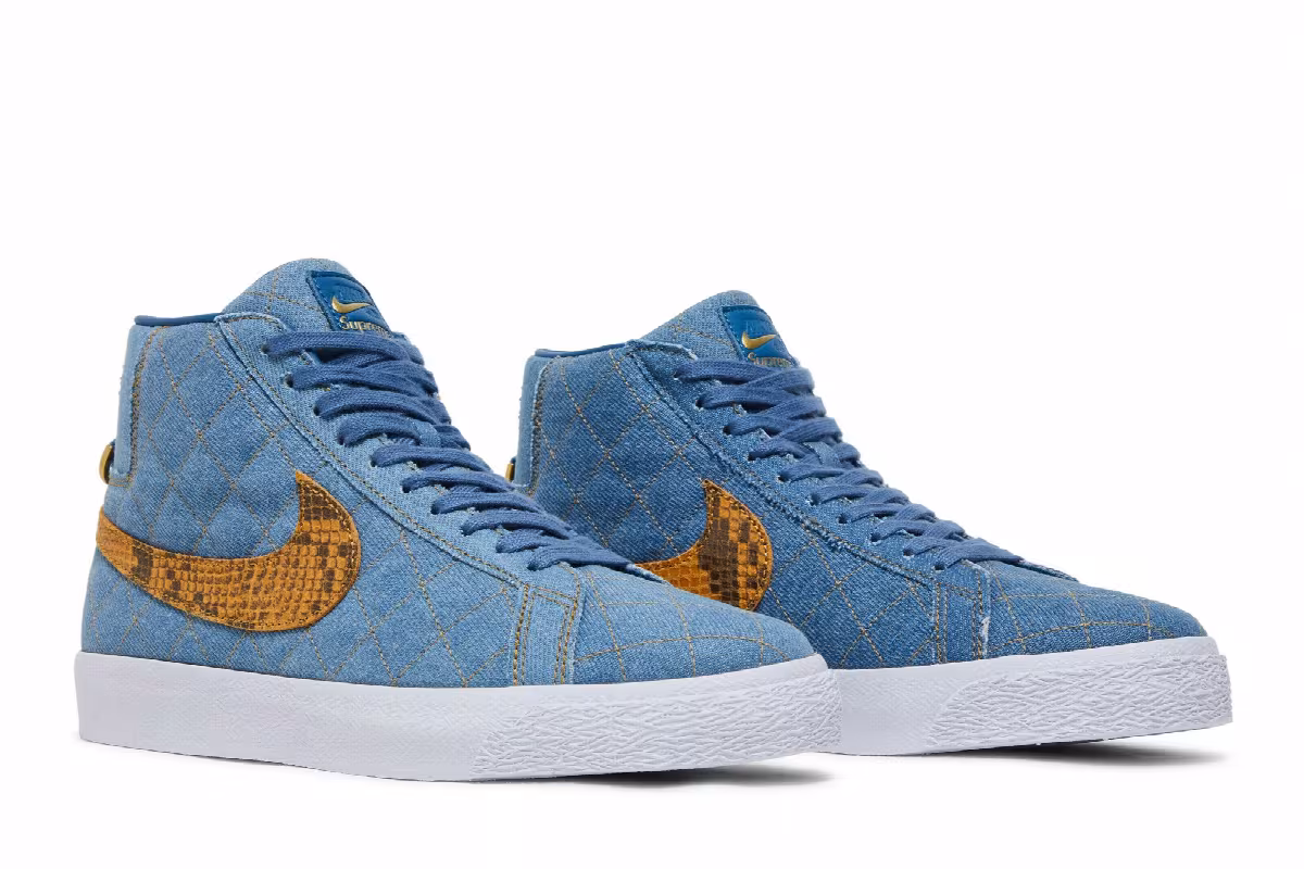 Supreme x Nike Zoom Blazer Mid QS SB Denim, view 9