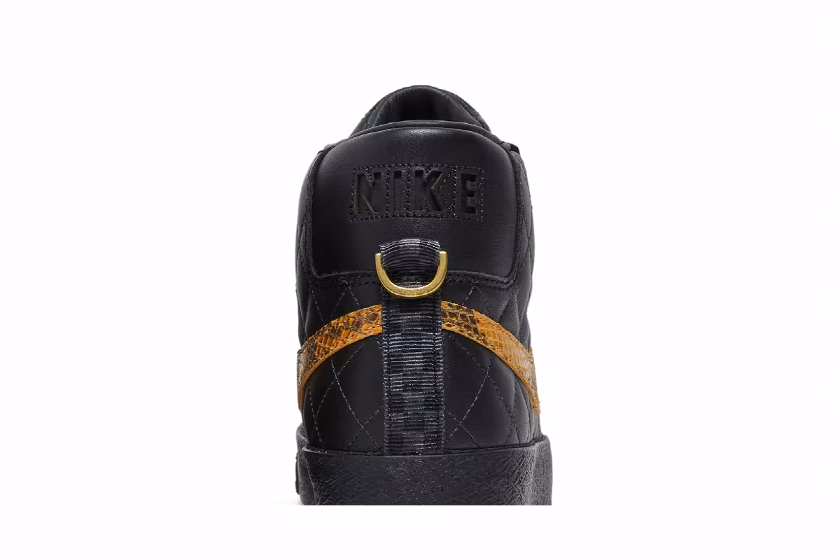 Supreme x Nike Zoom Blazer Mid QS SB Black Snakeskin, view 8