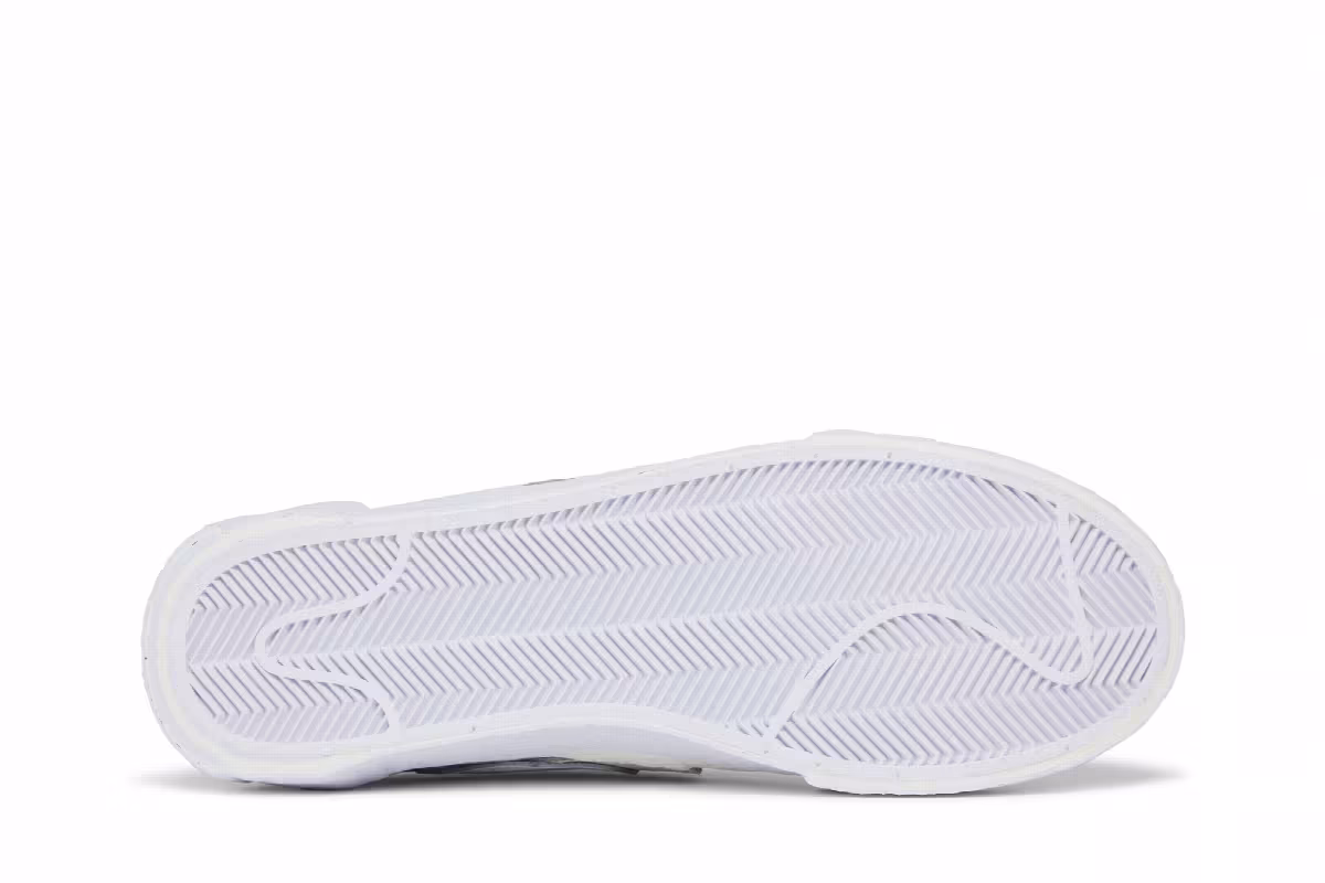 sacai x Nike Blazer Low White Patent, view 5