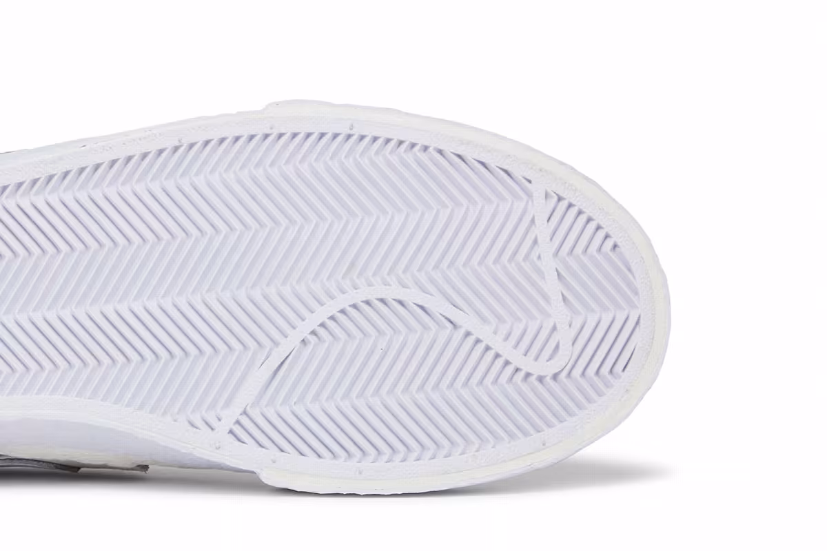 sacai x Nike Blazer Low White Patent, view 6