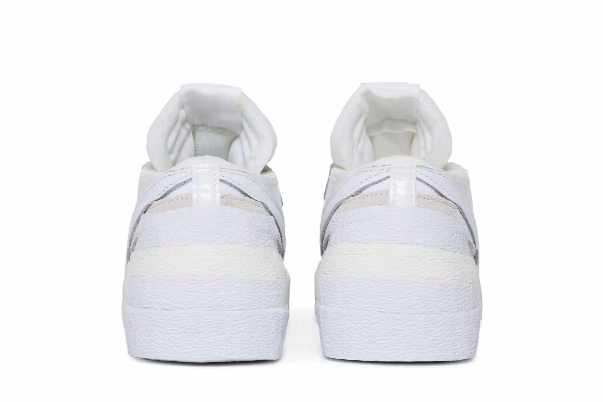 sacai x Nike Blazer Low White Patent, view 7