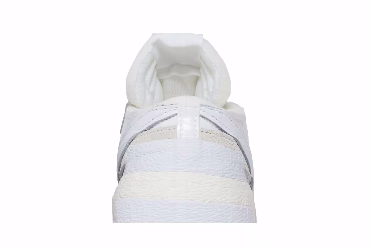sacai x Nike Blazer Low White Patent, view 8