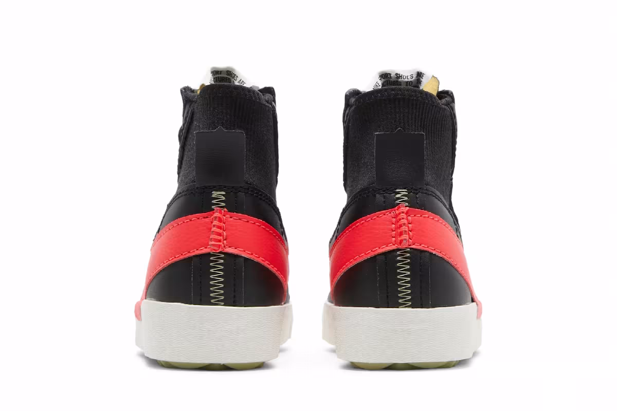 Nike Blazer Mid Black Bright Crimson, view 7