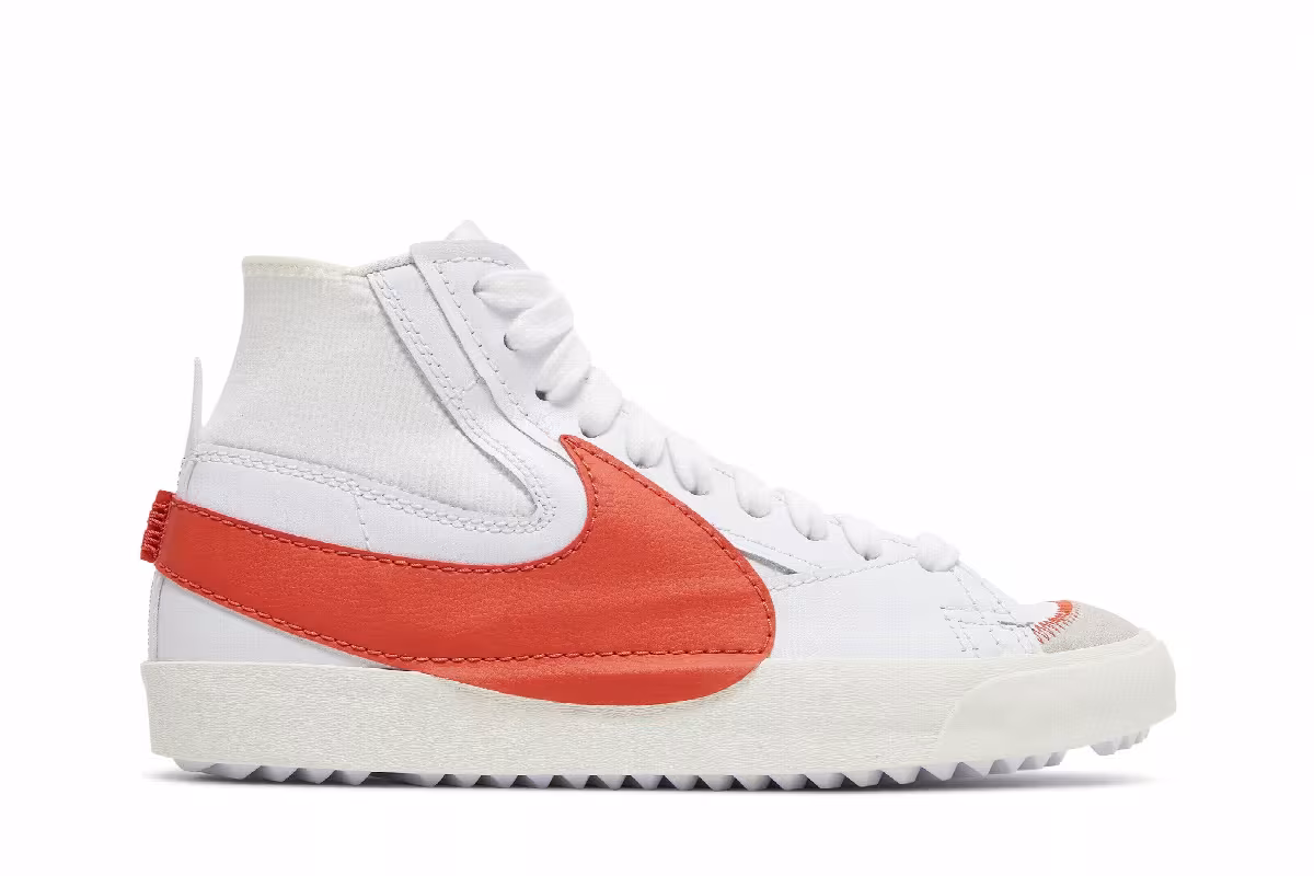 Nike Blazer Mid White Total Orange, view 2