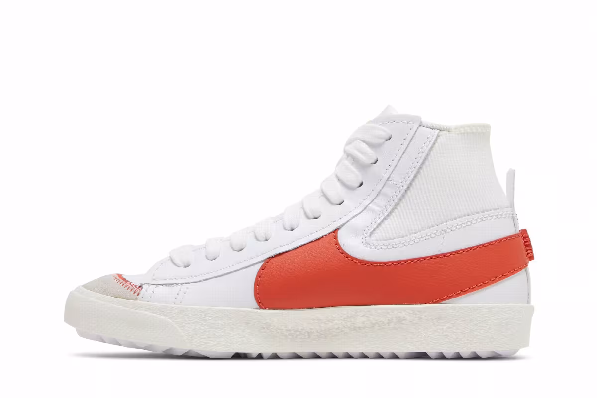 Nike Blazer Mid White Total Orange, view 4