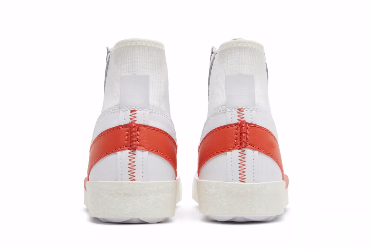 Nike Blazer Mid White Total Orange, view 7