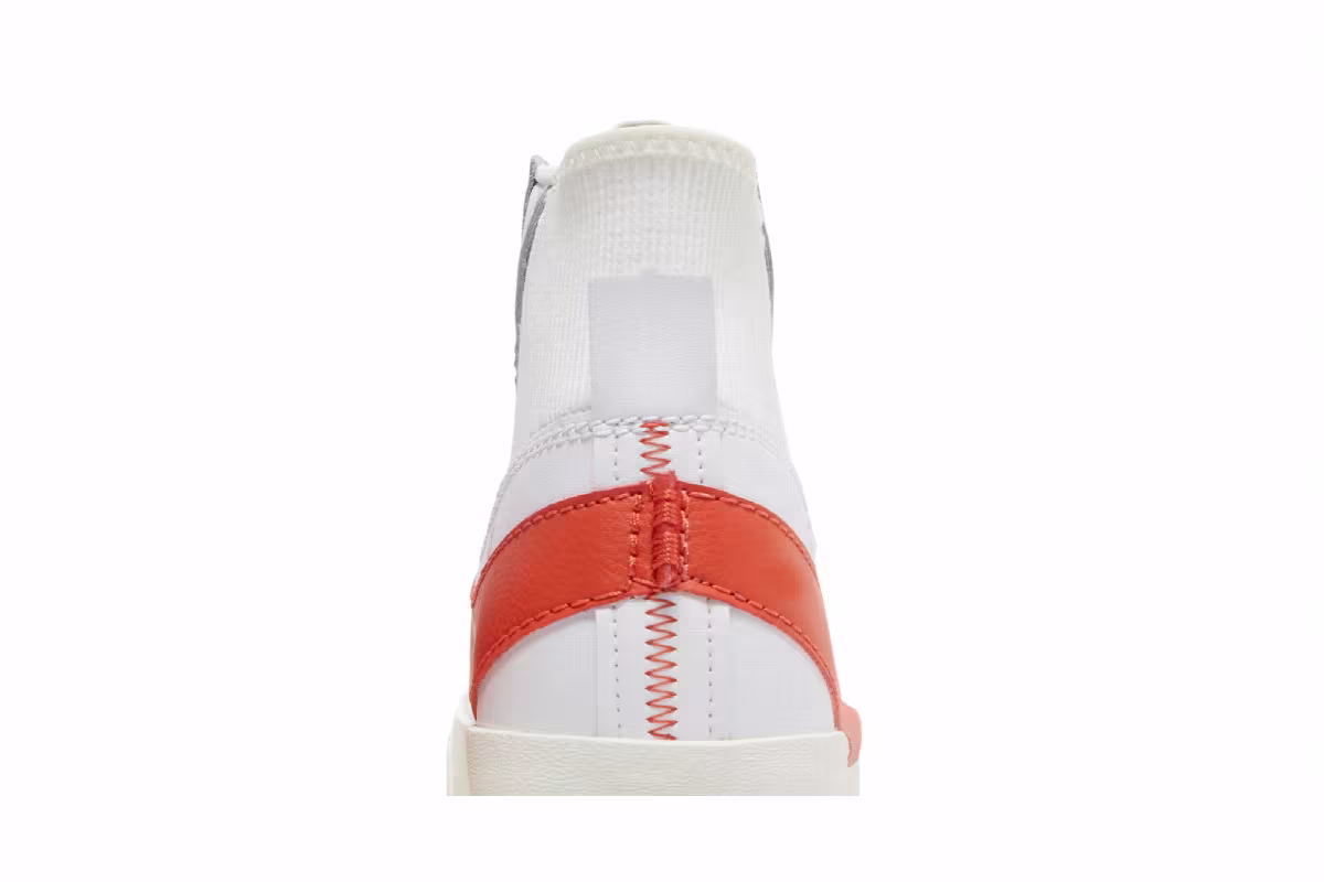 Nike Blazer Mid White Total Orange, view 8