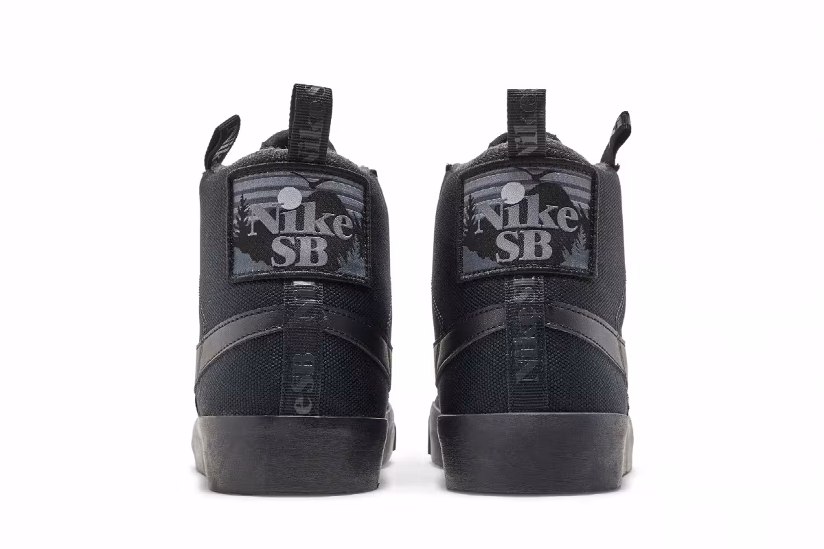 Nike Blazer Mid Premium SB Acclimate Pack - Triple Black, view 7