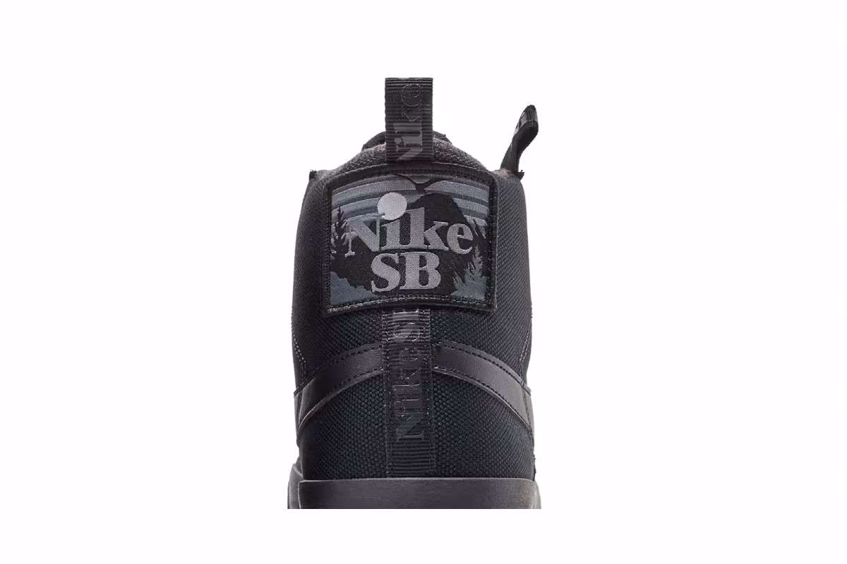 Nike Blazer Mid Premium SB Acclimate Pack - Triple Black, view 8