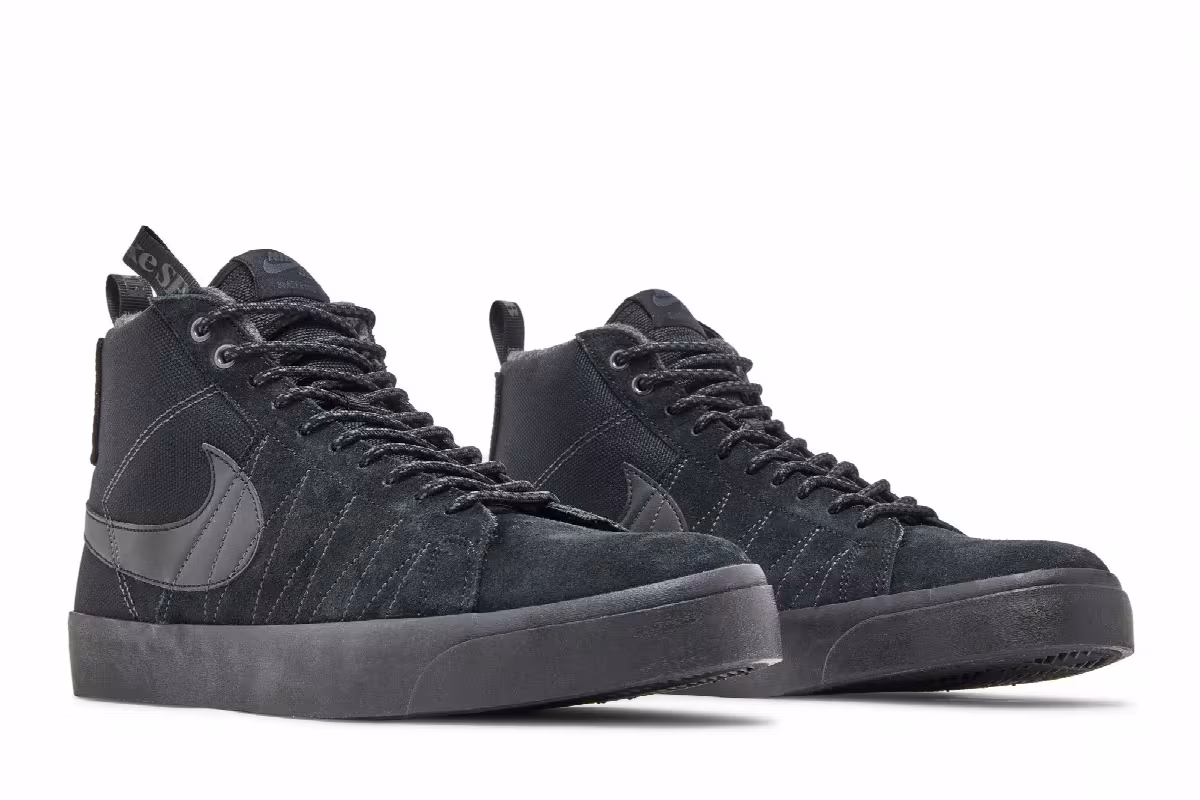 Nike Blazer Mid Premium SB Acclimate Pack - Triple Black, view 9