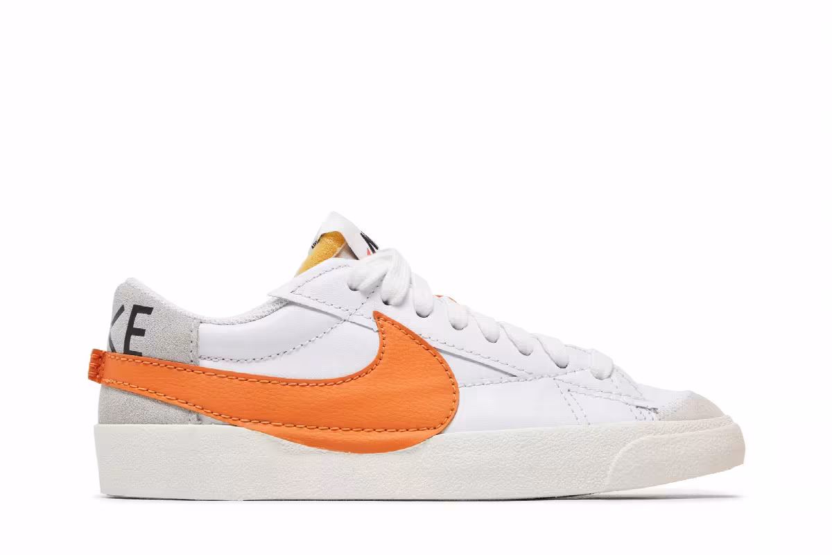 Nike Blazer Low White Alpha Orange, view 2