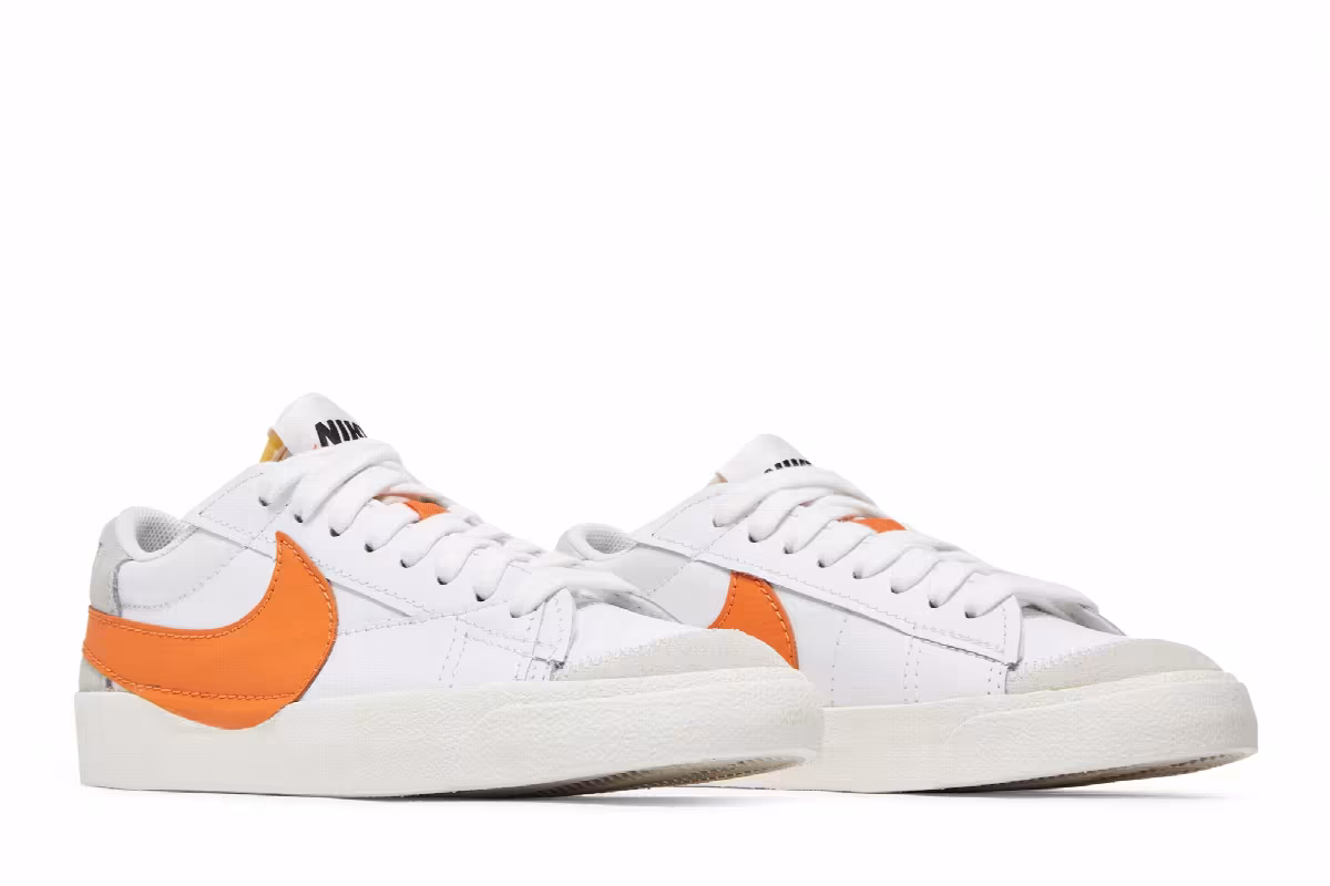 Nike Blazer Low White Alpha Orange, view 9