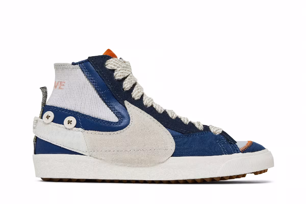 Nike Blazer Mid Voodoo - Grey Fog Phantom, view 2