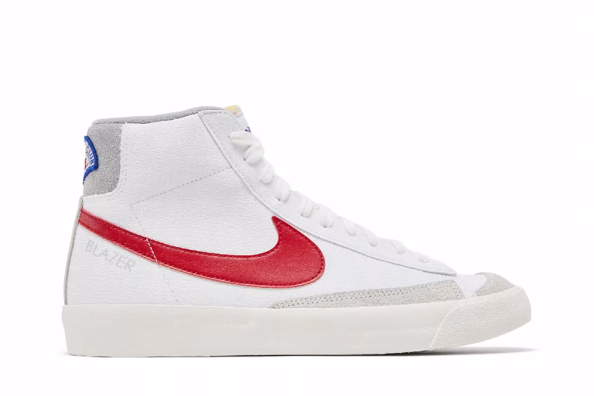 Nike Blazer Mid White Phantom Gym Red, view 2