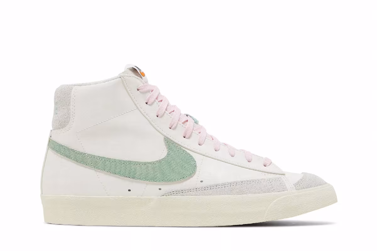 Nike Blazer Mid Certified Fresh - Sail Enamel Green, view 2