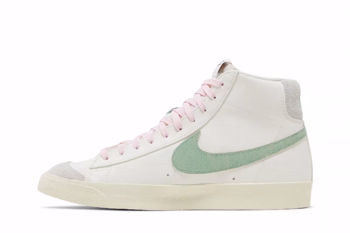 Nike Blazer Mid Certified Fresh - Sail Enamel Green, view 4