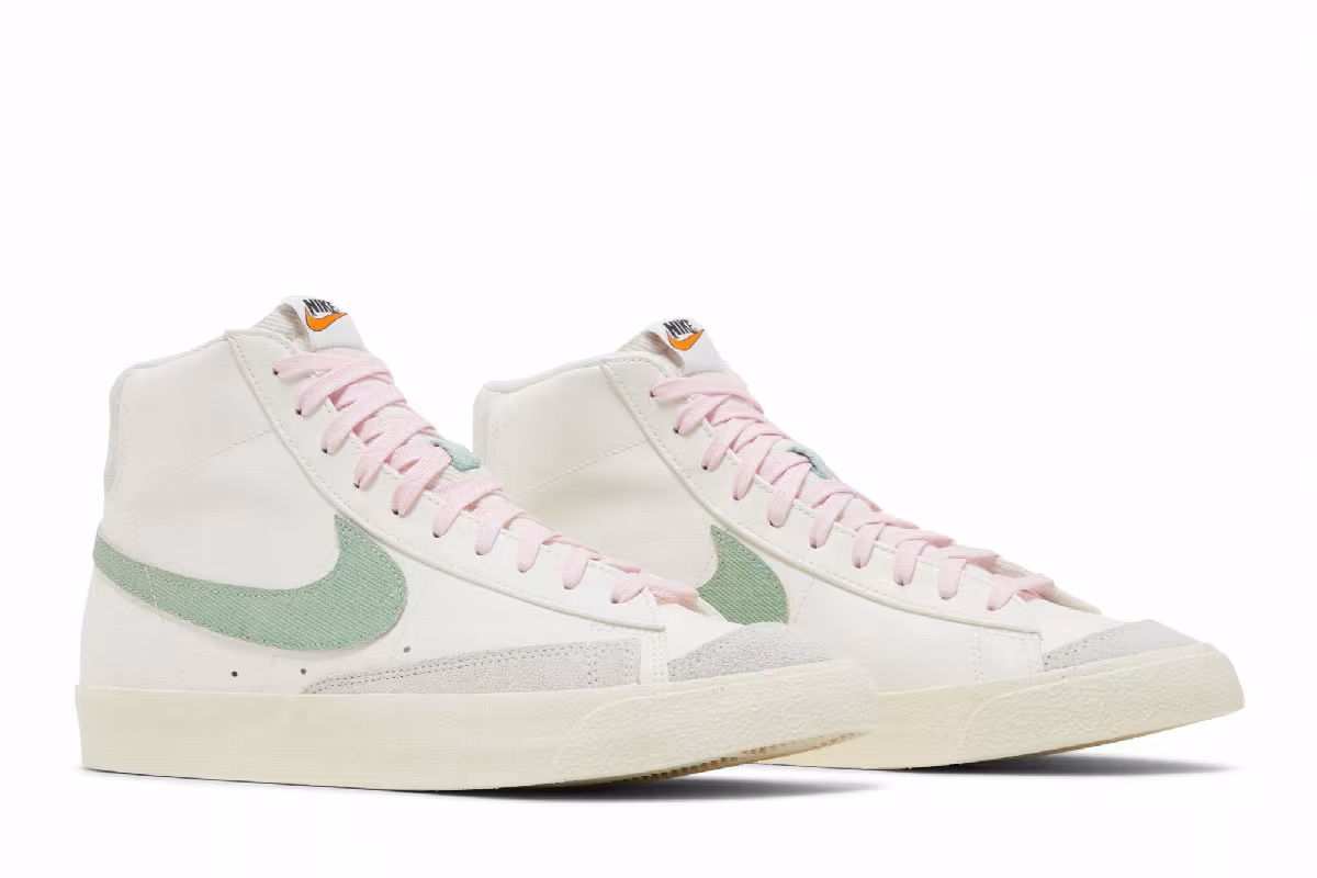 Nike Blazer Mid Certified Fresh - Sail Enamel Green, view 9