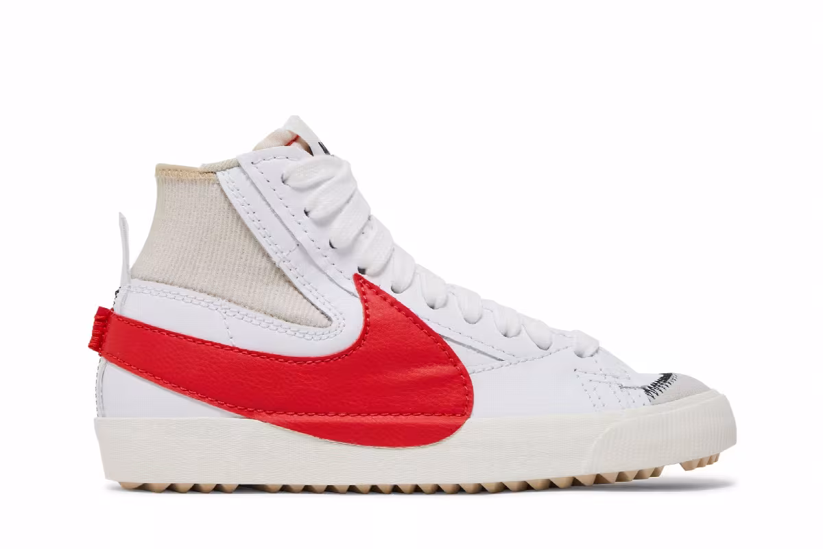 Nike Blazer Mid White Habanero Red, view 2