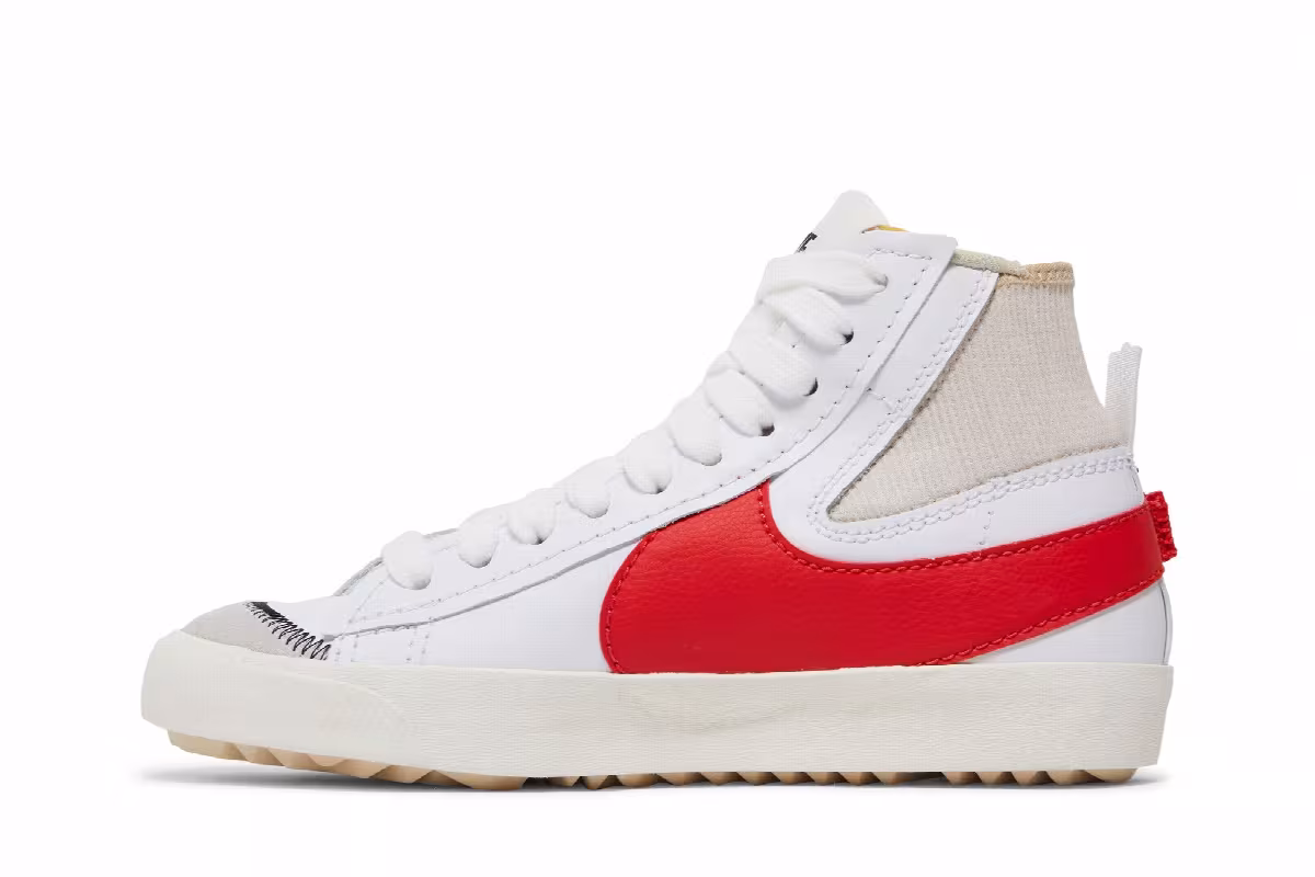 Nike Blazer Mid White Habanero Red, view 4