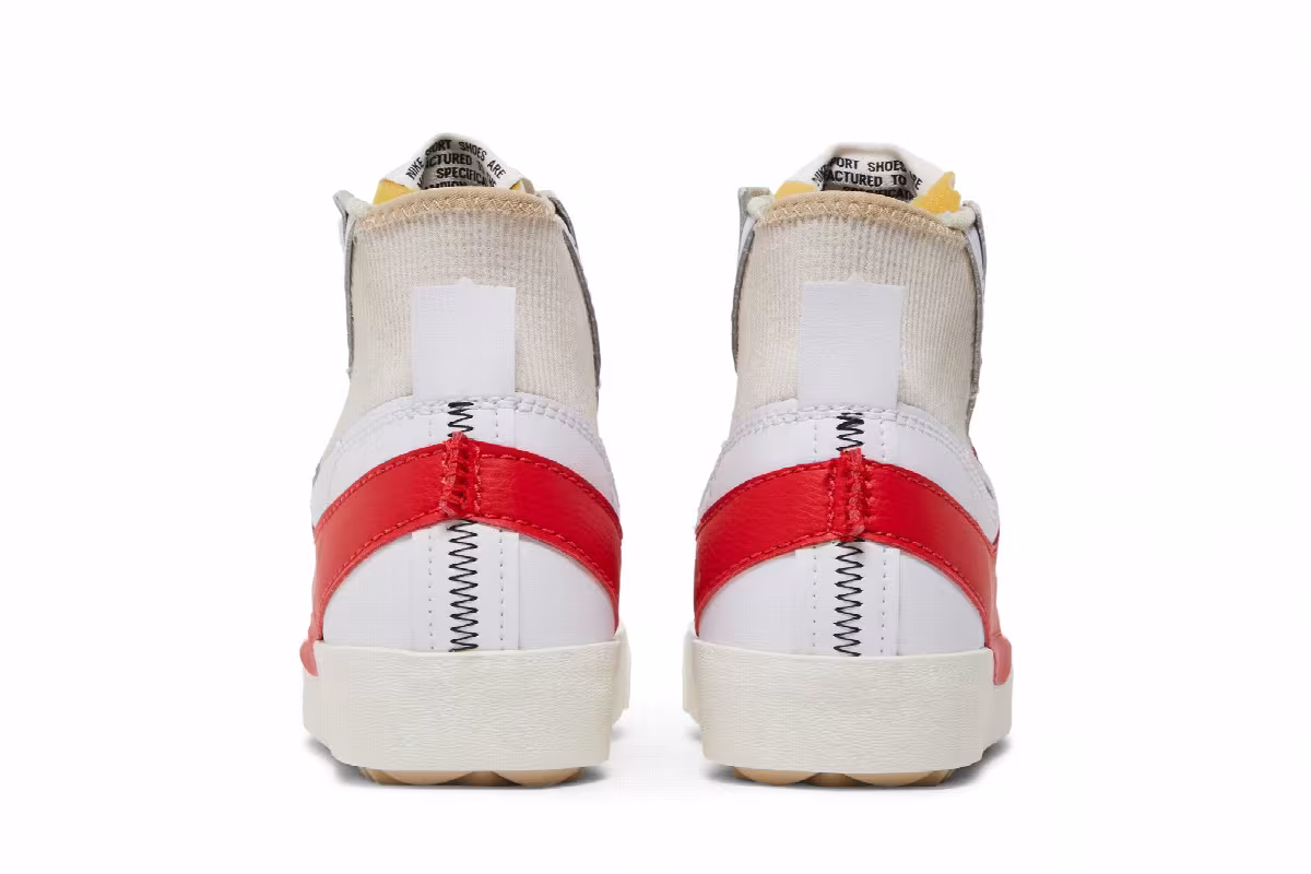 Nike Blazer Mid White Habanero Red, view 7