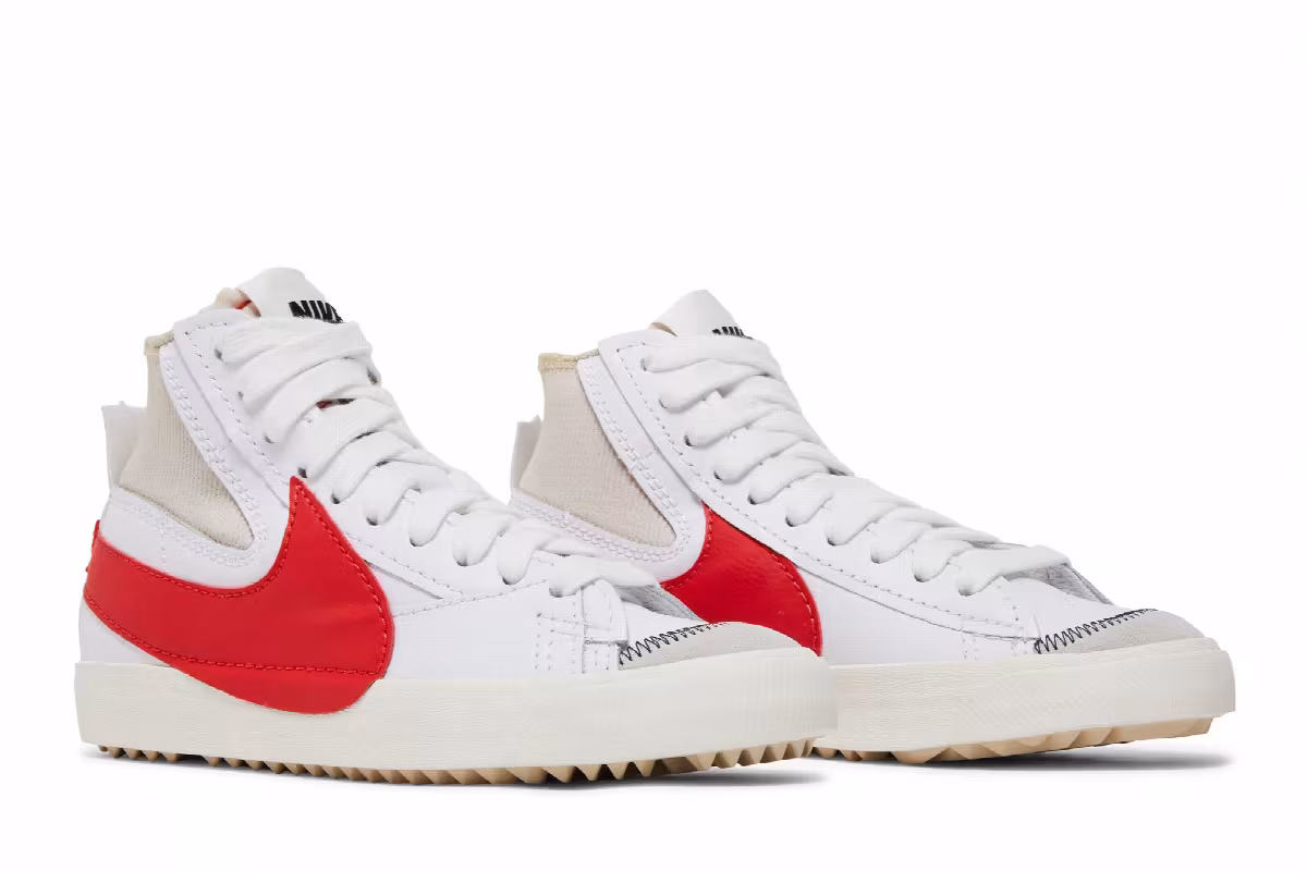Nike Blazer Mid White Habanero Red, view 9