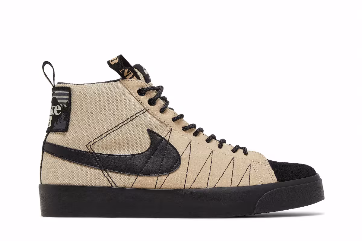 Nike Blazer Mid Premium SB Acclimate Pack - Rattan Black, view 2