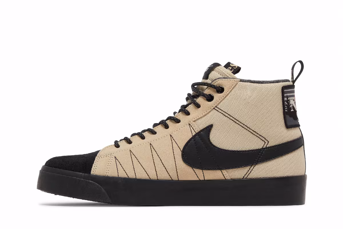 Nike Blazer Mid Premium SB Acclimate Pack - Rattan Black, view 4