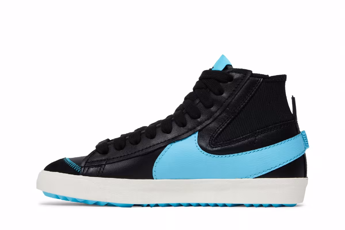 Nike Blazer Mid Black Aqua, view 4