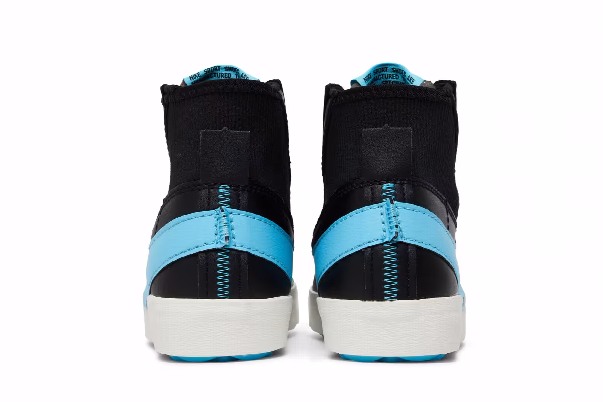 Nike Blazer Mid Black Aqua, view 7