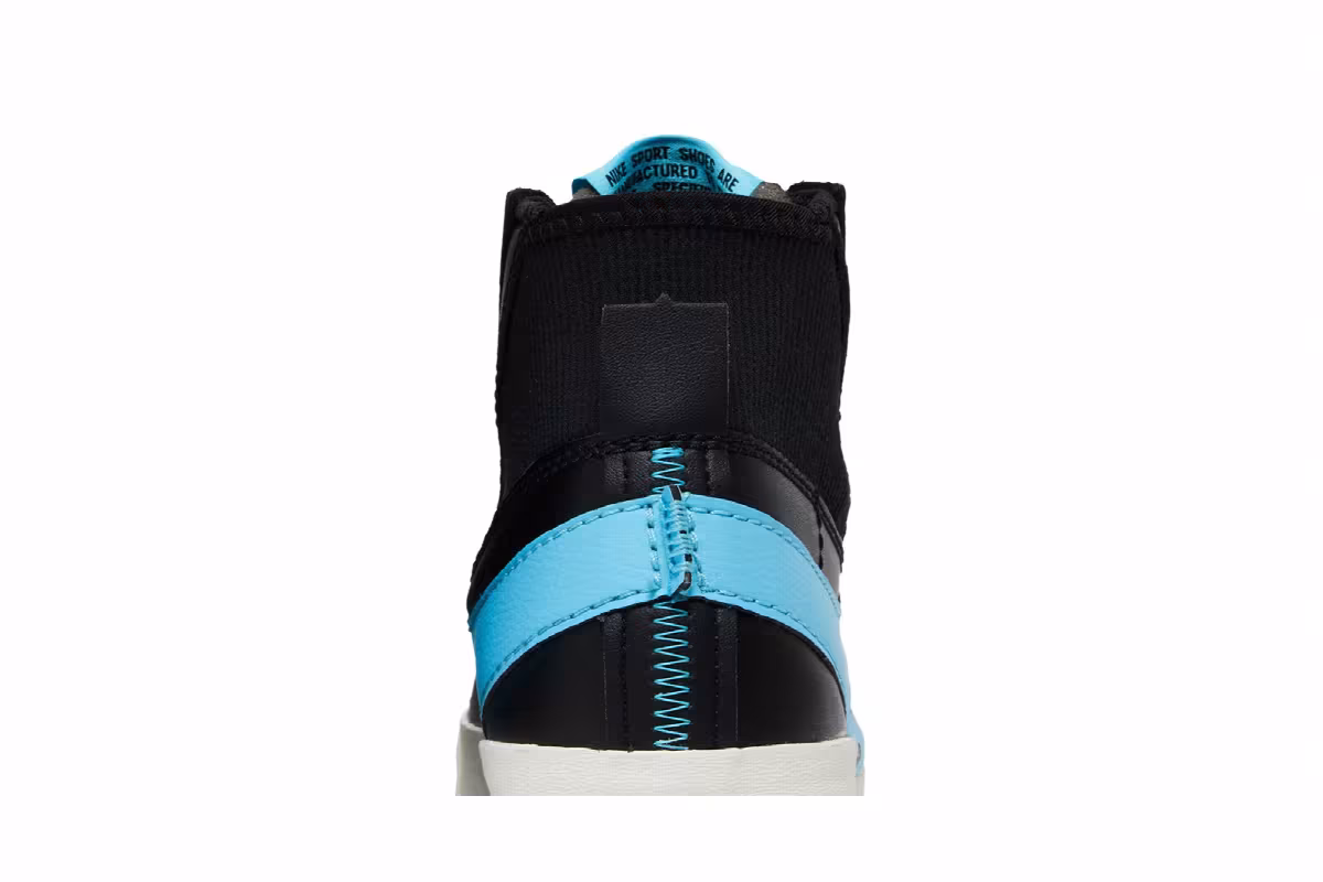 Nike Blazer Mid Black Aqua, view 8