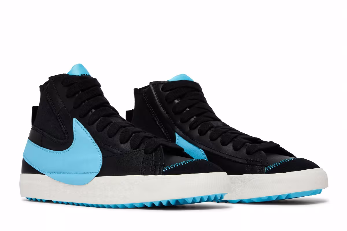 Nike Blazer Mid Black Aqua, view 9