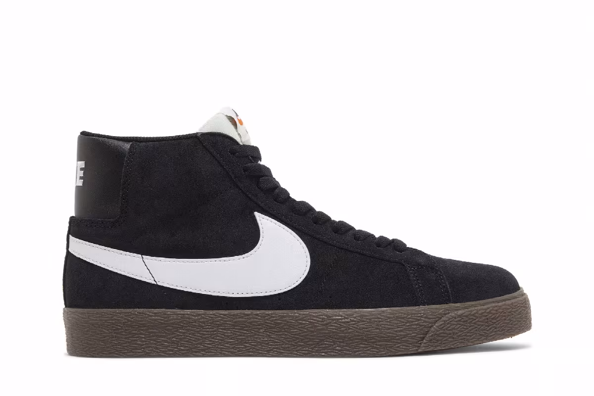 Nike Zoom Blazer Mid SB Black Dark Gum, view 2