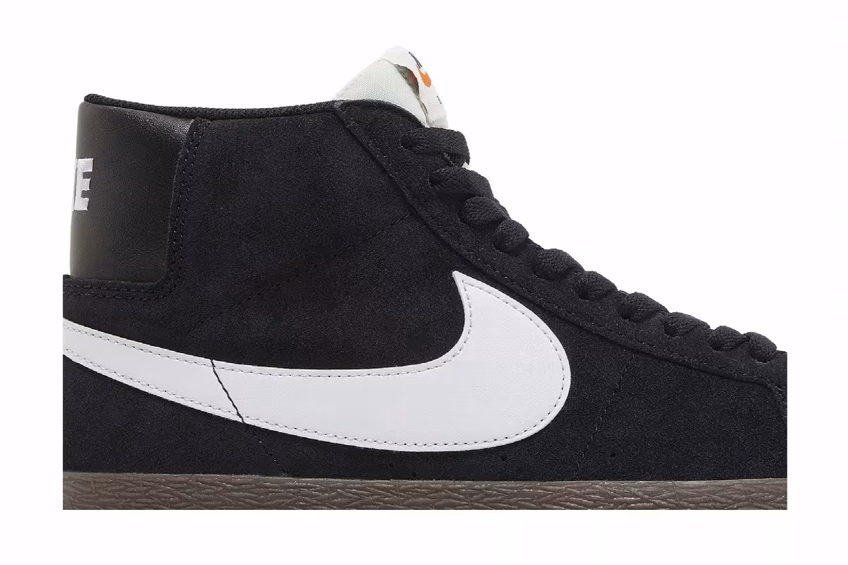 Nike Zoom Blazer Mid SB Black Dark Gum, view 3