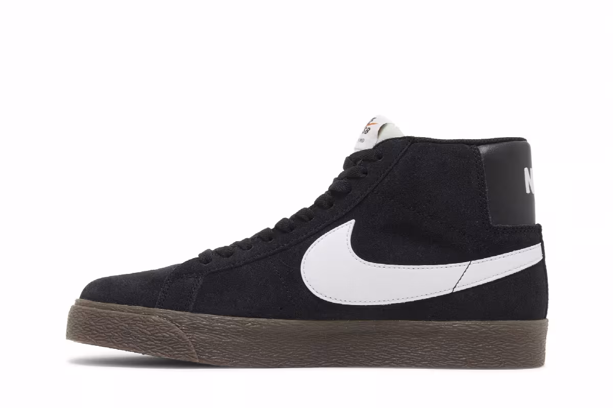 Nike Zoom Blazer Mid SB Black Dark Gum, view 4