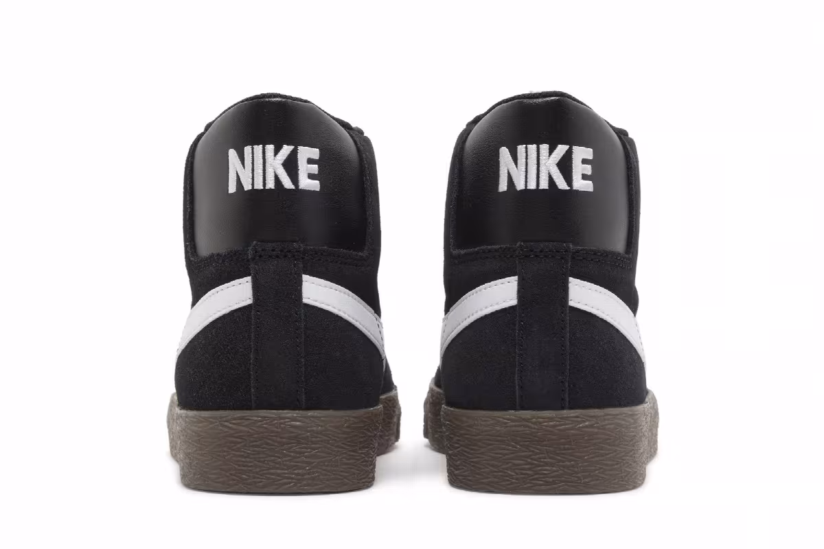Nike Zoom Blazer Mid SB Black Dark Gum, view 7