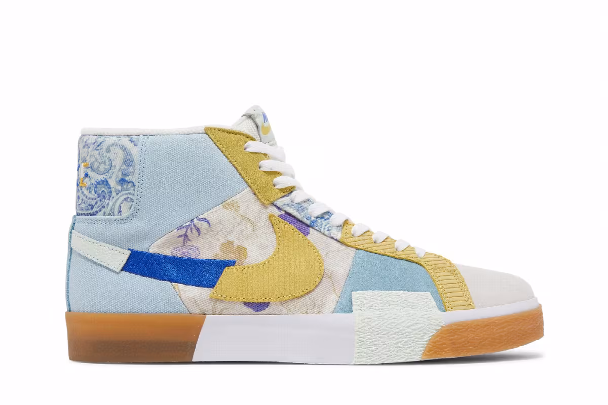 Nike Zoom Blazer Mid Premium SB Paisley Pack - Boarder Blue, view 2