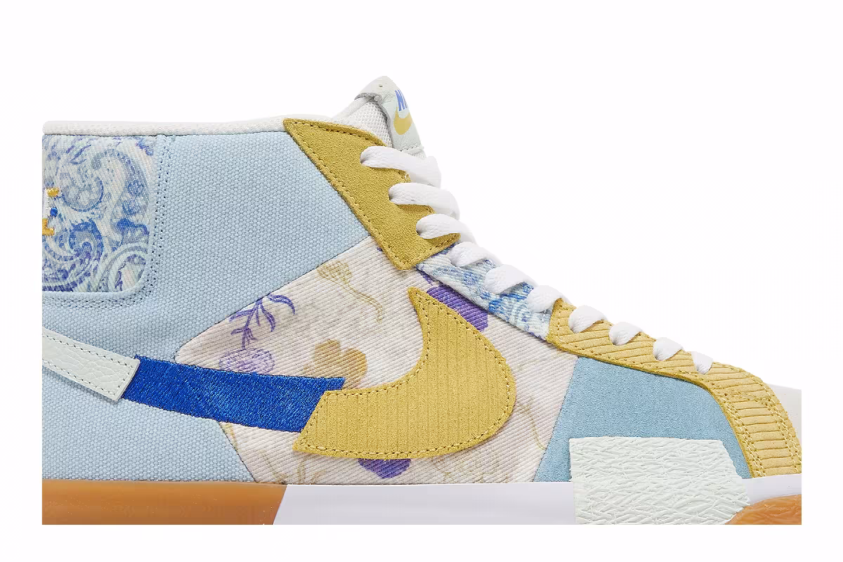 Nike Zoom Blazer Mid Premium SB Paisley Pack - Boarder Blue, view 3