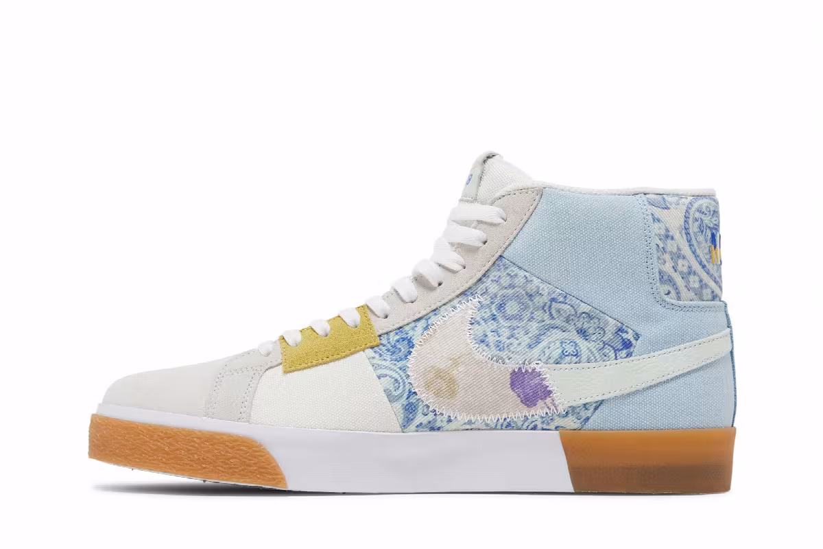 Nike Zoom Blazer Mid Premium SB Paisley Pack - Boarder Blue, view 4