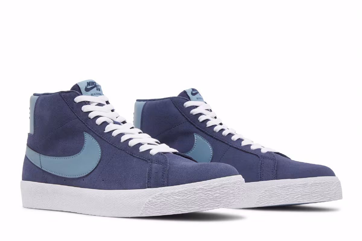 Nike Zoom Blazer Mid SB Navy Aqua, view 9
