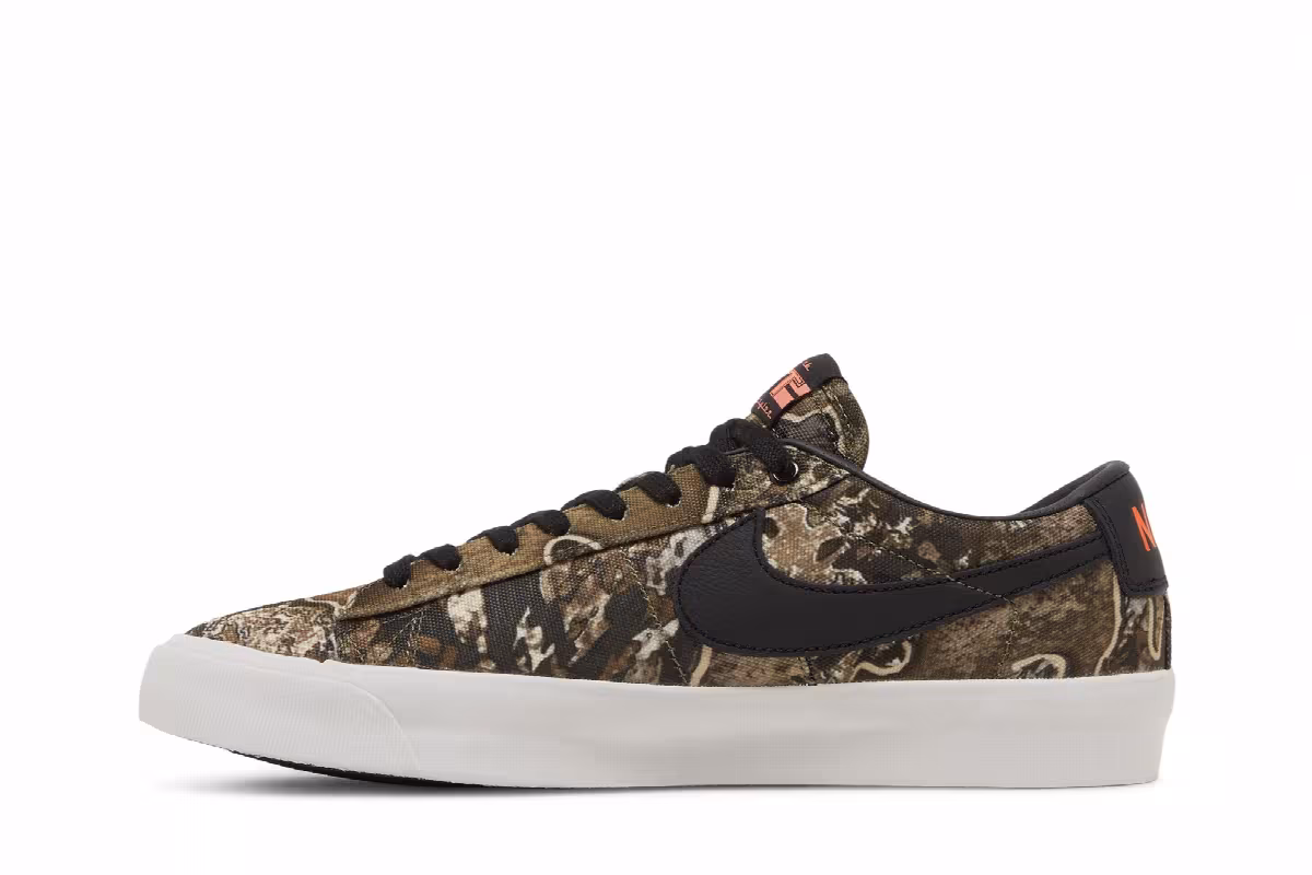 Nike Blazer Low Pro GT Premium SB Olive Realtree, view 4
