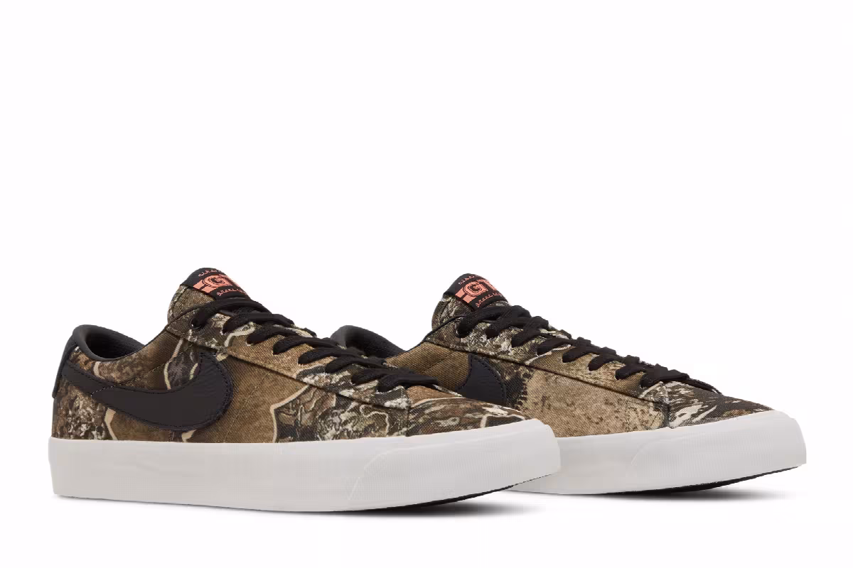 Nike Blazer Low Pro GT Premium SB Olive Realtree, view 9