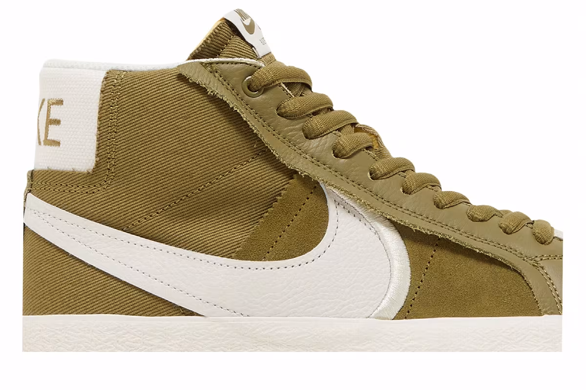 Nike Zoom Blazer Mid Premium Plus SB Olive Green, view 3