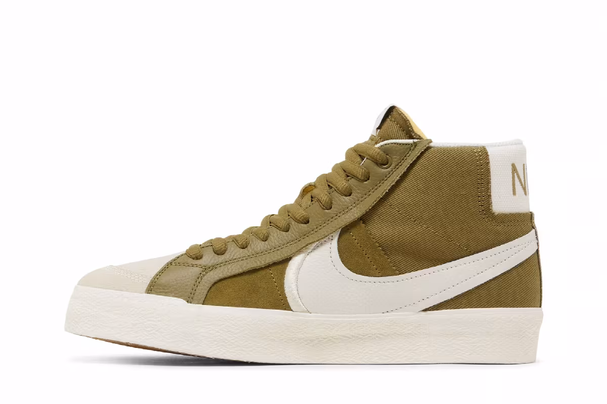 Nike Zoom Blazer Mid Premium Plus SB Olive Green, view 4